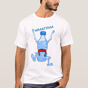 ドリンクおもしろいウォーターボトル空手ハイドレート Tシャツ