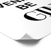 ドリンクおもしろい引用文夕べをジンにする ポスター (角)