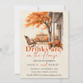 ドリンクが家の引っ越し祝いパーティーパーティー 招待状 (正面)