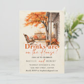 ドリンクが家の引っ越し祝いパーティーパーティー 招待状 (スタンド正面)