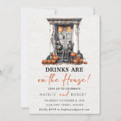 ドリンクが家の引っ越し祝いパーティーパーティー 招待状 (正面)