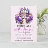 ドリンクが家の引っ越し祝いパーティーパーティー 招待状 (スタンド正面)