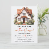 ドリンクが家の引っ越し祝いパーティーパーティー 招待状 (スタンド正面)