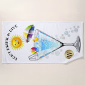 ドリンクしないダイビングビーチタオル ビーチタオル (正面)