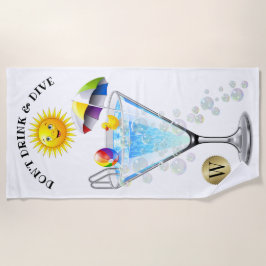 ドリンクしないダイビングビーチタオル ビーチタオル