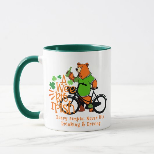 ドリンクしない&ドライブSt. Patrick's Day Irish Bear マグカップ (左)