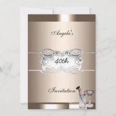 ドリンクとコーヒーのパーティー招待状 招待状 (正面)