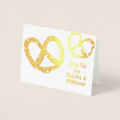 ドリンクとニブル – Golden Pretzel カスタマイズ - 箔カード (正面)