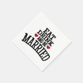 ドリンクとビー食べズの結婚したカクテル結婚・ナプキン スタンダードカクテルナプキン (角)