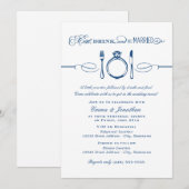 ドリンクとベ食べイのリハ結婚したーサルディナー 招待状 (正面/裏面)