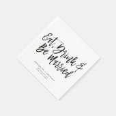 ドリンクと手食べでレタ結婚したーさ結婚い スタンダードカクテルナプキン (角)