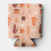 ドリンクと文字のパターン 缶クーラー (正面)