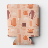 ドリンクと文字のパターン 缶クーラー (裏面)