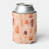 ドリンクと文字のパターン 缶クーラー (缶裏面)