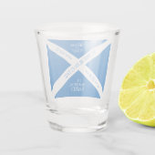 ドリンクと食べトーストのロビー、スコットランド国旗を燃やす ショットグラス (裏面)