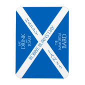 ドリンクと食べトーストのロビー、スコットランド国旗を燃やす マグネット (縦)