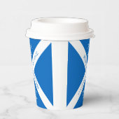 ドリンクと食べトーストのロビー、スコットランド国旗を燃やす 紙コップ (右)