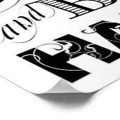 ドリンクと食べハッピーデイニングルームの装飾 ポスター (角)