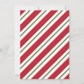 ドリンクと食べビーホリデーメリーパーティーの招待状 招待状 (裏面)