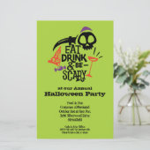 ドリンクと食べ怖いバジェットのハロウィーン招待状 (スタンド正面)