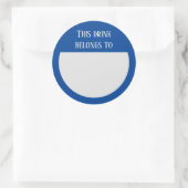 ドリンクのシールのマーカー名ラベルパーティー ラウンドシール (バッグ)