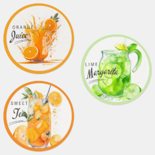 ドリンクのラベルとスティック ラベル