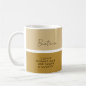 ドリンクの優先モダン名クラシック付 コーヒーマグカップ (左)