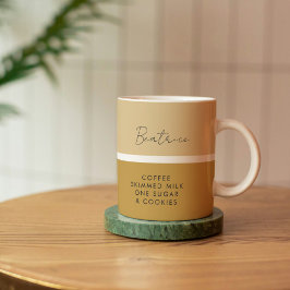 ドリンクの優先モダン名クラシック付 コーヒーマグカップ