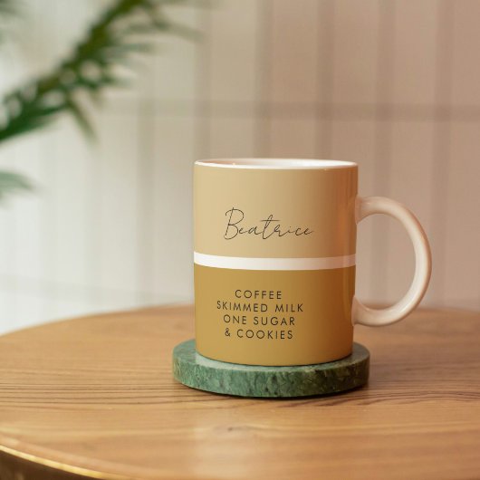 ドリンクの優先モダン名クラシック付 コーヒーマグカップ