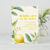 ドリンクはハウスサマーパーティー招待状 招待状 (スタンド正面)