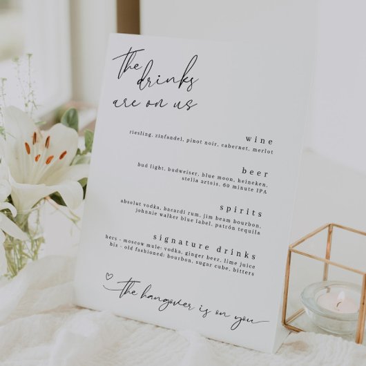 ドリンクは米国のミニマルなドリンクの看板に 台座サイン