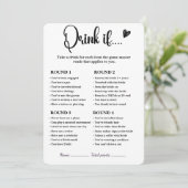 ドリンクもしブライダルシャワーゲーモダンム 招待状 (スタンド正面)