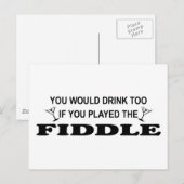 ドリンクも – Fidddle ポストカード (正面/裏面)