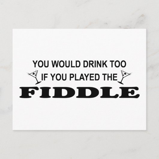 ドリンクも – Fidddle ポストカード (正面)
