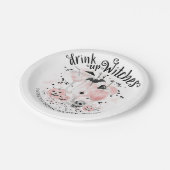 ドリンクアップウィッチカクテルハロウィーンブライダルシャワー ペーパープレート (アングル)