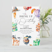 ドリンクアップウィッチズおもしろい大人ハローウィンパーティ 招待状 (スタンド正面)