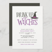 ドリンクアップウィッチズハローウィンパーティ 招待状 (正面/裏面)