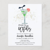 ドリンクアップウィッチズブライダルシャワー予算招待状 (正面)