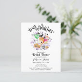 ドリンクアップウィッチズブライダルシャワー予算招待状 (スタンド正面)