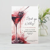 ドリンクアップウィッチズ血ハロウィーンカクテルパーティー 招待状 (スタンド正面)