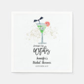ドリンクアップウィッチハロウィーンカクテルブライダルシャワー スタンダードカクテルナプキン (正面)