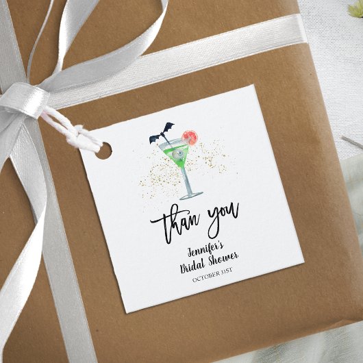 ドリンクアップウィッチハロウィーンカクテルブライダルシャワー フェイバータグ