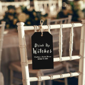 ドリンクアップウィッチハロウィーンガールズナイトブラック ギフトタグ