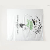 ドリンクアップウィッチハロウィーンブライダルシャワー背景 タペストリー (正面(横))