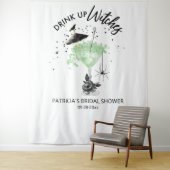 ドリンクアップウィッチハロウィーンブライダルシャワー背景 タペストリー (インサイチュ)