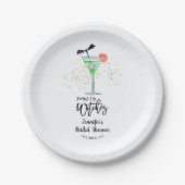 ドリンクアップウィッチハロウィーンブライダルシャワー ペーパープレート (正面)