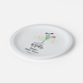 ドリンクアップウィッチハロウィーンブライダルシャワー ペーパープレート (アングル)