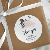 ドリンクアップウィッチハロウィーンブライダルシャワー ラウンドシール