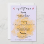 ドリンクアップウィッチパープルポーションの旅程 招待状 (裏面)