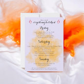 ドリンクアップウィッチパープルポーションの旅程 招待状